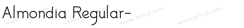 Almondia Regular字体转换